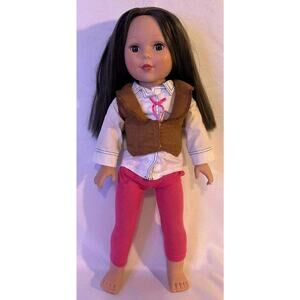 2013 Madame Alexander Doll Brown Hair 18 inches Tall-My Life as a Cowgirl